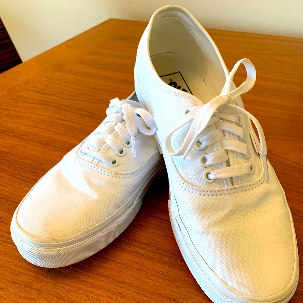 Vans all white size 8.5 - excellent condition!